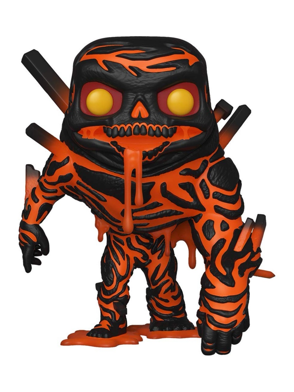 Funko Pop! Marvel Spider-Man Molten Man Figure - Black, Orange, Yellow